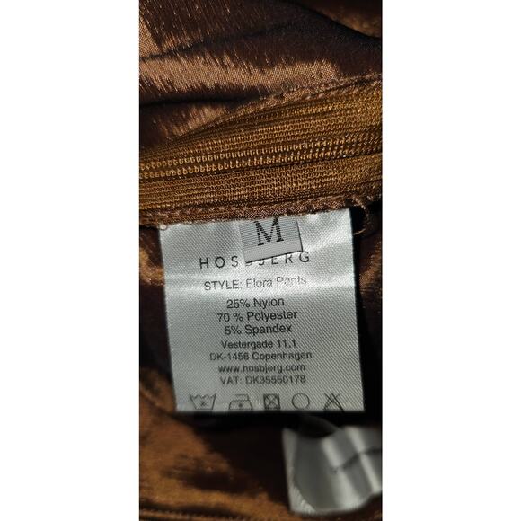 New Free People x Hosbjerg Elora Flare Pants $168 EU MEDIUM/US 6 Metallic Walnut - Picture 10 of 10